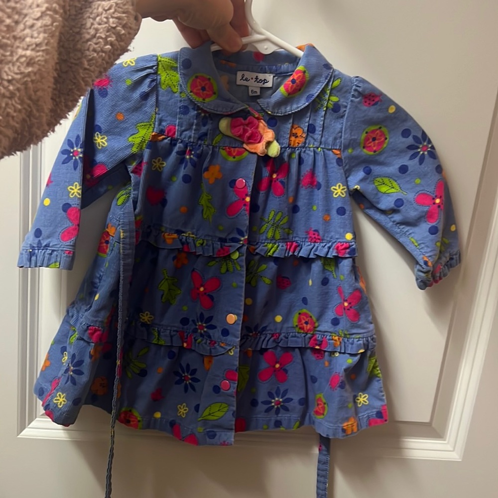 Velvet floral dress perfect for winter with stockings and little boots!